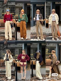 Fan Meeting Outfits, Colourful Autumn Outfits, Korea Fall Outfit, Easy Autumn Outfits, Autumn Outfits In Korea, Casual Chic Aesthetic, Winter Outfits Aesthetic, Fashionista Clothes