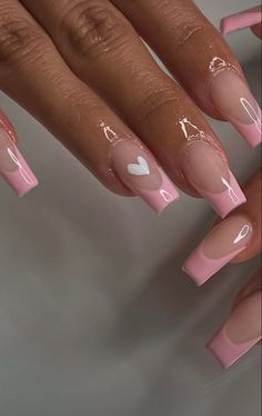 Quinceanera Nails, Glamour Nails, Really Cute Nails, Acrylic Nails Coffin Pink, Summer Acrylic Nails, Dream Nails