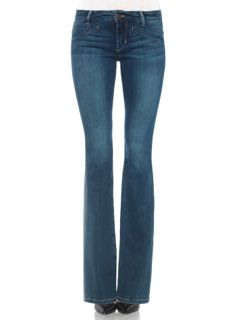 The Mustang Flare in Camilla is a super soft, medium blue denim with gold threading and shadow whiskers for a vintage ‘70s-inspired look. Featuring a curved back yoke, slanted welt pockets in the front, and a gravity-defying fabric that holds you in and smooths you out while allowing for maximum movement, this mid rise jean is slim from hip to knee, opening to a classic flared leg. Wideleg Pants, Curved Back, 70s Inspired, Gold Threads, Threading, Welt Pockets