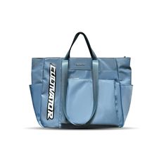 1 Functional Blue Nylon Shoulder Bag, Functional Blue Nylon Bags, Blue Nylon Bag With Zipper Pocket, Sporty Travel Bag With Letter Print, Sporty Letter Print Travel Bags, Blue Nylon Shoulder Bag With Zipper, Trendy Blue Nylon Shoulder Bag, Sporty Blue Nylon Bag, Blue Large Capacity Functional Shoulder Bag