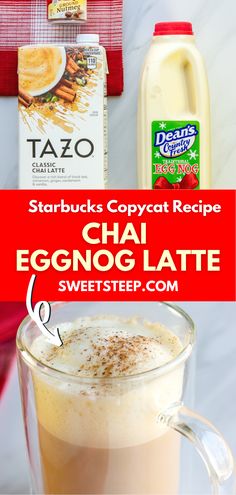 starbucks copycat recipe chai eggnog latte