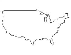 an outline map of the united states