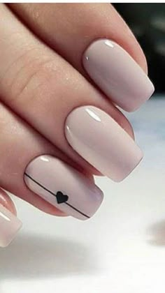 Classic Nail Designs, Nails Designs Short, Nagellack Trends, Pride Nails, Nails Oval, Minimalist Nail Art, Simple Acrylic Nails, Nail Designs Valentines, Nails Classy