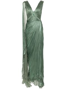 Shop Iris Serban Zaian maxi dress Emerald Green Dress Aesthetic, Zyla Classic Summer, Pretty Gowns, Teal Maxi Dress, Green Chiffon Dress, Green Silk Dress, The Bling Ring, Fancy Fashion, Tank Dresses