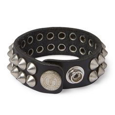 Edgy Leather Bracelets, Edgy Leather Jewelry, Edgy Leather Jewelry Fashion Accessory, Edgy Leather Jewelry With Studs, Silver Leather Jewelry With Studs, Silver Leather Bracelets With Studs, Black Leather Jewelry With Studs, Gothic Metal Bracelet With Studs, Punk Black Bracelet With Silver Studs