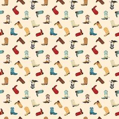 Cowboys by echo park paper co. for riley blake designs 100% cotton quilt fabric sold by the 1/2 yard. tossed cowboy boots in barn reds, teal, cream and browns on cream background! as pictured #c15492 cream 18" x 44" fabric is cut to order in one continous piece to measure the total yardage. 1= 1/2 yard 2= 1 yard 3= 1 1/2 yard 4= 2 yards fabric will be shipped usually the first day, but always by the next day!  fabric usually arrives within 3 -5 days of purchase! ! Rodeo Cookies, Cowboys Boots, Echo Park Paper, Tea Dyeing, Red Barns, Echo Park, Barn Quilt, Cream Background, Cowboy Boot