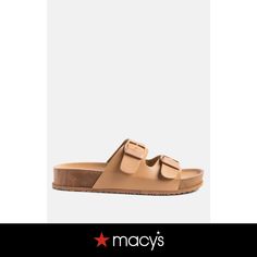 in stock Summer Beige Sandals With Buckle Closure, Trendy Beige Sandals With Buckle Closure, Casual Beige Footbed Sandals With Buckle Closure, Beige Footbed Sandals With Buckle Closure For Vacation, Beige Footbed Sandals With Buckle Closure For Beach, Beige Buckle Footbed Sandals For Beach, Beige Double Strap Footbed Sandals For Summer, Beige Buckle Closure Footbed Sandals For Beach, Beige Double Strap Casual Footbed Sandals