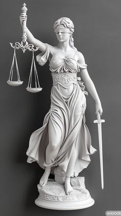 Lady Of Justice Statue, Greek Statues Reference, Angel Of Justice, Statue Costume, Justice Lady, Lady Of Justice, God Of Justice, Sculpt Ideas, Lady Justice Statue