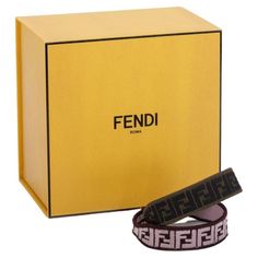 Fendi Monogram set of 2 strap in pink, brown and black. The hardware is gold and comes with one buckle on each side. It is new and comes with a box. F Is Fendi Gold Bracelet, Fendi Monogram, Fendi Strap You, Fendi Monogram Bag, Vintage Fendi Crossbody Bag, Pink Brown, A Box, Fendi, Buckle