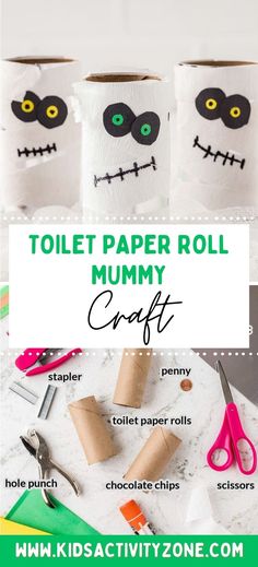 toilet paper roll crafts for kids that are easy to make and great for halloween decor