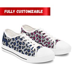 🐆Upgrade your shoe game with these Women's Low Top Sneakers featuring custom name. These sneakers are perfect for adding a fun and personalized touch to your everyday outfits. Ideal for women and men who love unique accessories and like to stand out. Perfect for birthdays, holidays, and casual occasions. 🎁  Made with breathable polyester canvas and featuring hi-poly deodorant memory foam insoles, these women's high top sneakers bear all the marks of an awesome shoe. Choose between black or whi Customized Casual Low-top Sneakers, Casual Customized Low-top Sneakers, Customized High-top Casual Sneakers, Customized Casual High-top Sneakers, Customizable Low-top Sneakers, Customizable Casual Sneakers With Round Toe, Customizable Casual Round Toe Sneakers, Casual Customizable Sneakers, Casual Custom Logo Sneakers With Round Toe