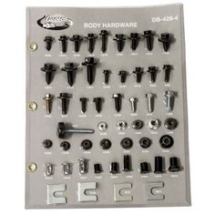 the body hardware kit includes screws, bolts and nuts for each type of machine