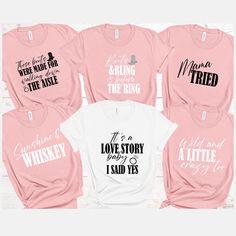 Country Quotes T-Shirts,  Country Music Themed Tees, Southern Bachelorette Party , Nashville Party Tees ,Country Roots T-Shirts, Unisex tee These funny family  Matching  shirts are the best gift for your loves for all Birthday, Thanksgiving dinner,  Baby Announcement Gift, Family Trip, Valentines Days, Christmas, family photos and pictures and all  special days  Family matching  shirts in sizes from baby to adult for the whole family 👉HOW TO ORDER👈 1️⃣ Please review all the information provided before placing an order 2️⃣ Select the shirt type and size using the drop down menu. 3️⃣ Select the color of the shirt using the following drop down menu. 4️⃣ Need more Items? Add the current item in the cart. And If you like to add more items to your order please press the back button and repeat Funny Short Sleeve T-shirt For Party, Cotton T-shirt With Text Print For Party, Themed Short Sleeve Tops With Funny Print, Themed Short Sleeve Tops With Screen Print, Themed Crew Neck Top With Screen Print, Pre-shrunk Short Sleeve T-shirt For Parties, Party Slogan Cotton T-shirt, Graphic Tee For Party, Party Cotton T-shirt With Slogan