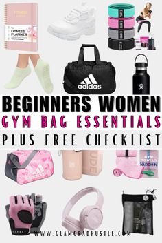 gym bag essentials, workout necessities for women Gym Bag Essentials Mens, Gym Bag Essentials List, Gym Essentials Woman, Bag Essentials Aesthetic, Gym Bag Essentials Women, Gym Bag Organization, Bag Essentials List, Gym Workouts For Beginners, Women Gym Bag