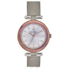 JS SILVER MTTLZD MESH Size: one size.  Color: Metal Type.  Gender: female.  Age Group: adult. Watch Women's, Rose Tone, Ladies Watch, Watch Collection, Precious Moments, Silver Roses, Memorable Gifts, Elegant Gift, Jessica Simpson