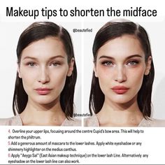 Small Face Contour, High Visual Weight Face, Looksmaxxing Tips, How To Overline Your Lips, Approachable Makeup, Small Lips Aesthetic, Intimidating Makeup, Uneven Face, Long Face Makeup