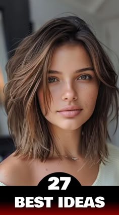 Discover 27 stunning shoulder length haircuts for 2024 that will refresh your look. Explore trendy bobs, layered cuts, and chic shags perfect for any face shape and hair type. 2024 Shoulder Length Haircuts, 2024 Shoulder Length Hair, Trendy Short Hair Styles 2024, Trendy Bob Haircuts 2024, Medium Brown Haircut, Women’s Shoulder Length Hair Styles, Hair Cuts 2024 Trends Medium Length, Shoulder Length Hair With Long Bangs, Shoulder Length Shag Hairstyles