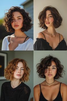 Short Wavy Haircuts, Short Wavy Bob, Wavy Bob Haircuts, Wavy Haircuts, Hair Inspiration Short, Short Curly Haircuts, Haircuts For Wavy Hair, Short Wavy Hair, Penteado Cabelo Curto