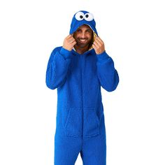 Bring the lovable and cozy world of Sesame Street to life and immerse yourself in pure joy and wonder with the men's Cookie Monster one-piece pajamas from OppoSuits. Click on this MEN'S GUIDE to find the perfect fit and more! Bring the lovable and cozy world of Sesame Street to life and immerse yourself in pure joy and wonder with the men's Cookie Monster one-piece pajamas from OppoSuits. Click on this MEN'S GUIDE to find the perfect fit and more! FEATURES Attached hood Front zipper closure Long Cookie Monster Onesie, Cookie Monster Costume, Colorful Romper, Sesame Street Cookies, Kids Costumes Girls, Sesame Street Cookie Monster, Pajama Outfit, Up Costumes, Dress Up Costumes