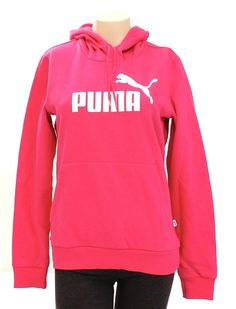 Women's Puma Signature Pink Hooded Sweatshirt Hoodie Gender:        Women Brand:           Puma Style:             Pullover Hoodie Color:            Pink/White Logo Name:           Essentials Fleece Hoodie Fit:                 Regular Printed Puma Logos Attached Drawstring Hood Kangaroo Style Front Hand Pocket Ribbed Knit Cuffs and Bottom Soft, Warm Fleece Interior 70% Cotton,  30% Polyester ***Measurements Available Upon Request International Buyers Please Note: Combined Shipping with Multiple Sweatshirts Hoodie Women, Puma Logo, Logo Name, Hoodie Fits, Hoodie Set, Hoodie Women, Front Hand, Girly Accessories, Suit Fashion