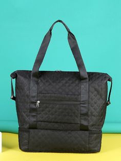 Bag For Love - Quilted Letter Patch Shoulder Tote Bag - Women Tote Bags Product Description Style Fashionable Color Black Quantity 1 piece Strap Type Double Handle Pattern Type Quilted Bag Size Large Type Duffel Bag Material Oxford Composition 100% Polyester Size Chart INCH CM Size Bag Width Bag Height Bag Length one-size 8.7 14.6 16.5 Size Bag Width Bag Height Bag Length one-size 22 37 42 Similar Products h2 { text-align: center; } .red-box { width: 100%; display: flex; flex-direction: row; fle Black Foldable Travel Bag For Everyday Use, Versatile Black Foldable Travel Bag, Black Foldable Travel Bag, Black Foldable Shoulder Bag For Travel, Versatile Black Foldable Shoulder Bag, Black Foldable Bags For On-the-go, Black Foldable Tote Bag, Foldable Black Tote Bag, Trendy Black Travel Bag With Zipper Pocket