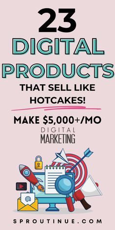 the 25 digital products that sell like hotcakes make $ 5 00 / mo marketing