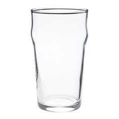 a tall glass is shown on a white background