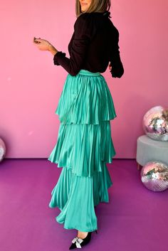 Athleisure Tops, Maxi Dress Sale, Pleated Maxi Skirt, Pleated Maxi, Athleisure Outfits, Knee Dress, Solid Dress, Teal Green, 15 Dresses