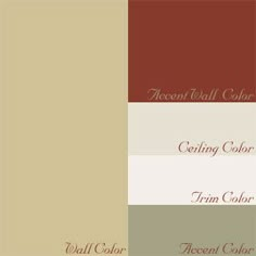 the colors in this color scheme are neutral, brown and beige with red accents on each side