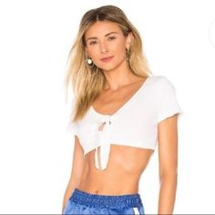 Nwt, Sexy Ribbed White Crop Top. Can Be Worn With A Nude Bra Or Without. Stretchy. Fits Bust 32-34”. No Trades. Brand Is By The Way, Bought At Revolve. Ribbed Crop Top For Summer Night Out, Summer Ribbed Crop Top For Night Out, Ribbed Tops For Night Out In Summer, White Low-cut Crop Top For Spring, Casual Low-cut Crop Top For Night Out, Casual Low-cut Top For Night Out, Casual Low-cut Crop Top For Spring, Spring Casual Low-cut Crop Top, Summer Athleisure Tops For Night Out