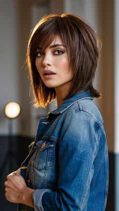 Layers In Short Hair, Layers For Short Hair, Easy Bun Hairstyles For Long Hair, Short Hair Cuts For Round Faces, Short Haircuts With Bangs, Medium Layered Haircuts