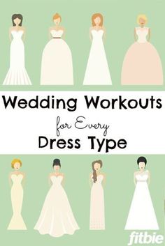 wedding workouts for every dress type