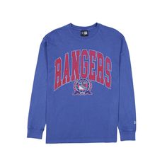 The New York Rangers Oversized Essentials Long Sleeve T-Shirt features a distressed screen-printed Rangers wordmark above a team logo at the front.Fabric: 100% Cotton All Nfl Teams, Nfl Arizona Cardinals, West Michigan, Tampa Bay Rays, New York Rangers, Oakland Athletics, New York Mets, Baltimore Orioles, San Francisco Giants