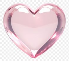 a pink heart shaped object is shown on a transparent background, with no background or borders