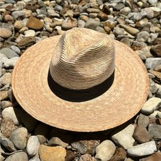 Brooklyn Hat Co, Brand New Never Worn. Black Band, Flat Brim. 100% Palm Leaf. Natural Panama Hat With Short Brim, One Size, Natural Short Brim Panama Hat, Toquilla Straw Fedora With Curved Brim, Summer Fedora With Flat Crown And Adjustable Size, Natural Fedora Sun Hat For Everyday, Summer Fedora With Flat Crown, Everyday Straw Hat With Flat Brim, Bohemian Sun Hat With Curved Brim For Everyday, Everyday Bohemian Sun Hat With Curved Brim