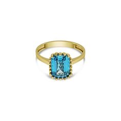 Metal: 14k Yellow Gold Stamp: 14k Stone: Cubic Zirconia Weight: 2.1 Grams Band Width: 2.54mm Size: 6.75 #103802 Classic Topaz Birthstone Ring With Center Stone, Classic Gold Blue Topaz Birthstone Ring, Elegant 14k Gold Topaz Birthstone Ring, Blue Birthstone Ring With Center Stone In 14k Gold, Blue Topaz Ring With Prong Setting In 14k Gold, Yellow Gold Sapphire Topaz Ring With Halo Setting, Classic Sapphire-color Topaz Ring, Yellow Gold Birthstone Ring With Blue Topaz Center Stone, Yellow Gold Birthstone Ring With Blue Topaz