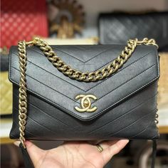 Pre-Owned Chanel V Stitch Chevron Chain Shoulder Bag Small Flap In Ghw 9/10 Condition Holo Intact, Series 26 Inclusion: Dustbag, Box , Sticker Measurement: 28 X 18.5 X 8.5 Cm Designer Bags With Chain Strap And Double Flap, Designer Double Flap Shoulder Bag With Chain Strap, Luxury Flap Bag With Chain Strap For Shopping, Everyday Luxury Bag With Chain Strap And Double Flap, Box Sticker, V Stitch, Chanel Bags, Chain Shoulder Bag, Small Bags