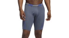 Fit & design: athletic fit boxers. Longer length provides additional coverage. Performance mesh fabric delivers increased ventilation. Plush-soft, tagless waistband for all-day comfort. Smooth stitching eliminates chafing. Mesh-lined pouch offers support and breathability. No-ride-up construction. adidas logo graphics. Technology: moisture-wicking technology moves sweat away from the skin to keep you dry and comfortable. Additional details: recommended care: machine wash in cold with like colors; tumble dry low. | Adidas Men's Sport Performance Mesh S Long Onix Grey, Bold Blue & Grey Boxer Brief | Dick's Sporting Goods Athleisure Boxer Briefs For Sports, Athleisure Sports Boxer Briefs With Medium Support, Blue Boxer Briefs With Built-in Shorts For Sports, Functional Blue Sports Boxer Briefs, Functional Blue Boxer Briefs For Sports, Functional Sports Boxer Briefs In Blue, Sporty Gray Boxer Briefs For Sports, Compression Athleisure Boxer Briefs For Sports Events, Breathable Boxer Briefs For Running