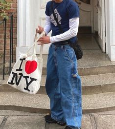 Asian Fashion Men Street, 2000 Mens Fashion, Carpenter Pants Outfit, Skateboard Pants, Vintage Cargo Pants, Cargo Pants Baggy, Y2k Hip Hop, Jeans Loose Fit, Denim Pants Fashion