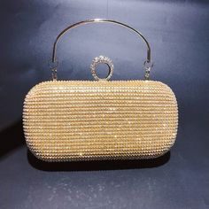 Handmade Crystal clutch For Women Who Go For Shopping, Dating, Evening Party or Wedding. Glamorous Handheld Clutch For Wedding, Gold Evening Bag For Party, Wedding Clutch Coin Purse, Rectangular Evening Bag For Weddings And Parties, Glamorous Wedding Clutch For Party Season, Rectangular Evening Bag For Party Season, Gold Evening Bag For Wedding Party, Gold Evening Bag For Wedding And Party Season, Gold Clutch Evening Bag For Wedding Guest