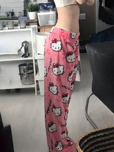 Anime Sanrio Hello Kitty Pajamas Pants Kawaii Unisex Autumn Winter Warm Y2k Flannel Cute Sleepwear Cute Pijamas, Hello Kitty Pajama Pants, Halloween Pajama Pants, Hello Kitty Pajamas, Womens Flannel Pajamas, Anime Sanrio, Hello Kitty Blanket, Pajamas Pants, Kitty Clothes