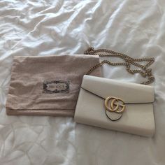 Brand New Authentic Never Used Gucci Wallet On Chain In Ivory Leather With Shed Gold Hardware. 23 Inch Strap Drop. Lots Of Card Slots. Zipper Compartment And Cam Fit A Phone. 8.5inch Wide X 5.5 Height X 2 Inch Deep. Strap Drop 23 Inches. Elegant Gucci Wallet On Chain As Gift, Luxury White Wallet On Chain, Classic White Wallet On Chain For Formal Occasions, White Luxury Wallet On Chain For Formal Occasions, White Chic Wallet On Chain For Formal Occasions, Luxury White Wallet On Chain For Formal Occasions, Chic White Wallet On Chain For Formal Occasions, Elegant White Wallet On Chain For Formal Occasions, Chic White Wallet On Chain For Everyday