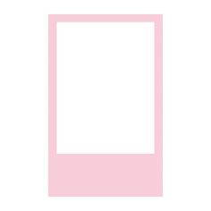 an empty pink frame on a white background