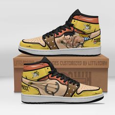 Usopp Anime Shoes Custom One Piece Jd Sneakers Lightweight construction with breathable mesh fabric provides a comfortable and flawless fit. Luffy X Trafalgar, Trafalgar Law Anime, Law Anime, Ace Anime, Sneakers Trending, Portgas D Ace, Anime Shoes, Shoes Custom, Trafalgar Law