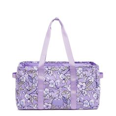 Keep your trunk organized (and pretty!) with this medium car tote. Outlet Exclusive Metal top frame. Dimensions: 18. 0" w x 10. 0" h x 9. 0" d Handle/Strap Handle drop 10. 0" Weight: 1. 0 lb Vera Bradley Outlet Medium Car Tote in Wild Roses Lavender Top Gifts For Women, Roses Lavender, Decorative Storage Bins, Quilted Duvet Cover, Boot Jewelry, Toddler Boy Shoes, Fabric Bins, Baby Sneakers, Mens Skin Care