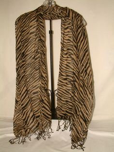 GORGEOUS FASHION SCARF, 25 X 66" LONG, FABULOUS SCARF!!!  NWOT. Special Information Please ask questions before bidding, items are not returnable unless grossly mis-represented. SPECIAL NOTE: With clothing sizes, please use measurements given; manufacturers’ sizes vary a lot, so please check your measurements against those given for the item you are interested in.  Also a few garments are often mis-sized, therefore using your measurements will ensure a proper fit. I measure each garment, so hope One Size Spring Shawl Scarves, One Size Spring Scarves In Beige, One Size Beige Scarves For Spring, One Size Bohemian Acrylic Scarves, Bohemian Acrylic Scarves One Size, Bohemian One Size Acrylic Scarves, Bohemian One-size Acrylic Scarves, Brown Shawl Scarf One Size, Brown Summer Scarves One Size