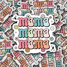 Mama aesthetic boho colored sticker perfect for Mothers day! Sticker will measure approx 3 inches at it longest point All our stickers are Handmade durable and can withstand some water. If placing on water bottles please do not submerge or run through the dishwasher. Stickers can be placed on almost any smooth surface- journals, notebooks, phone case ,Yeti, water bottles, laptop, mirrors, scrapbook, skateboard, guitar, etc. and make a great gift for friends and family for holidays or birthdays, Mama Aesthetic, Skateboard Guitar, Sticker Retro, Aesthetic Boho, Lap Top, Aesthetic Sticker, Sticker Water Bottle, Journals Notebooks, Wedding Stickers