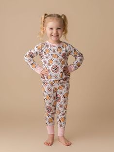 In My Jammers Groovy Chick L/S 2pc PJ Set Groovy Chick, Matching Pants, Flame Retardant, Pj Sets, Two Piece Sets, Long Sleeve Top, Tumble Dryer, Long Sleeve Tops, Sleeve Top