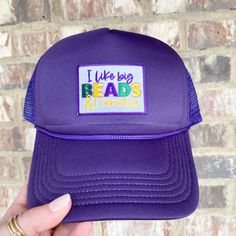 One size fits most! Adjustable Purple Trucker Hat With Curved Brim, Purple Trucker Hat One Size, Purple Trucker Hat With Curved Brim, One Size, Purple Trucker Hat With Curved Brim, Purple Cap (one Size Fits Most), Purple Hat With Curved Brim One Size Fits Most, Purple Curved Brim Trucker Hat, Purple Cap One Size Fits Most, Purple One Size Fits Most Bucket Hat