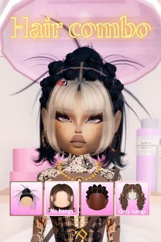 an image of a doll with hair combs on her head